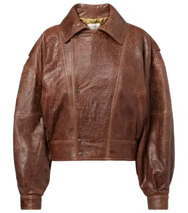 Saint Laurent Double-breasted leather bomber jacket | Thumbnail 1 Saint Laurent Double-breasted leather bomber jacket | Thumbnail 1