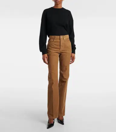 Saint Laurent Clyde cotton corduroy straight pants | Thumbnail 3 Saint Laurent Clyde cotton corduroy straight pants | Thumbnail 3