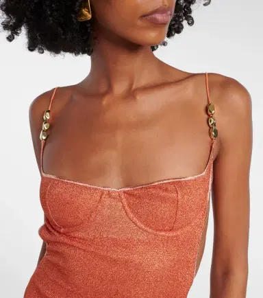 Oseree Oséree Lumière open-back midi dress | Thumbnail 5 Oseree Oséree Lumière open-back midi dress | Thumbnail 5