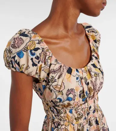 Ulla Johnson Paloma printed cotton poplin midi dress | Thumbnail 4 Ulla Johnson Paloma printed cotton poplin midi dress | Thumbnail 4