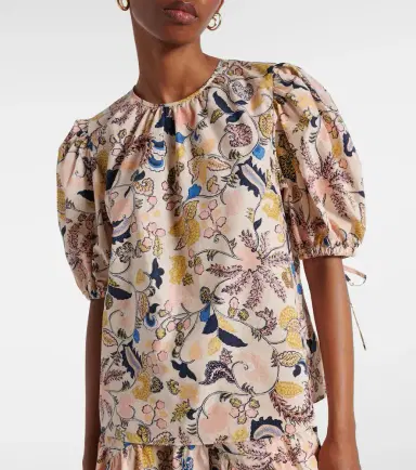 Ulla Johnson Coralie floral cotton blouse | Thumbnail 5 Ulla Johnson Coralie floral cotton blouse | Thumbnail 5