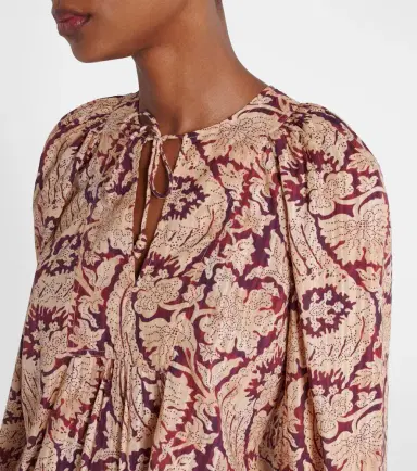 Ulla Johnson Brea printed cotton-blend blouse | Thumbnail 4 Ulla Johnson Brea printed cotton-blend blouse | Thumbnail 4