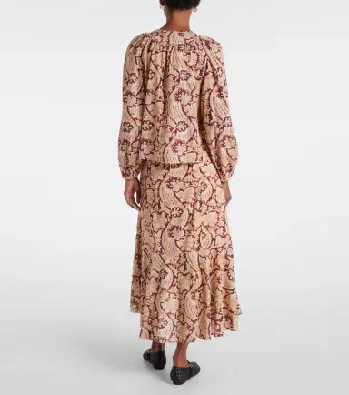 Ulla Johnson Brea printed cotton-blend blouse | Thumbnail 5 Ulla Johnson Brea printed cotton-blend blouse | Thumbnail 5