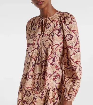 Ulla Johnson Brea printed cotton-blend blouse | Thumbnail 6 Ulla Johnson Brea printed cotton-blend blouse | Thumbnail 6