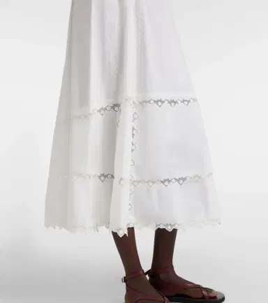 Ulla Johnson Lucia embroidered cotton midi skirt | Thumbnail 4 Ulla Johnson Lucia embroidered cotton midi skirt | Thumbnail 4