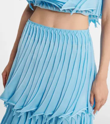 Alaïa Alaïa Pleated tiered maxi skirt | Thumbnail 2 Alaïa Alaïa Pleated tiered maxi skirt | Thumbnail 2