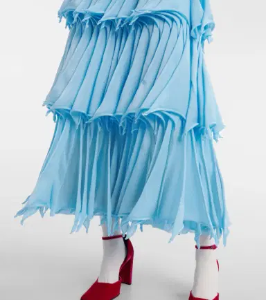 Alaïa Alaïa Pleated tiered maxi skirt | Thumbnail 5 Alaïa Alaïa Pleated tiered maxi skirt | Thumbnail 5