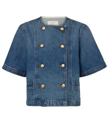 Ulla Johnson Serge denim top | Thumbnail 1 Ulla Johnson Serge denim top | Thumbnail 1