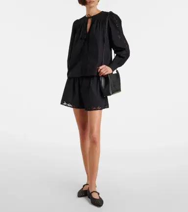 Ulla Johnson Elowen embroidered cotton poplin shorts | Thumbnail 2 Ulla Johnson Elowen embroidered cotton poplin shorts | Thumbnail 2