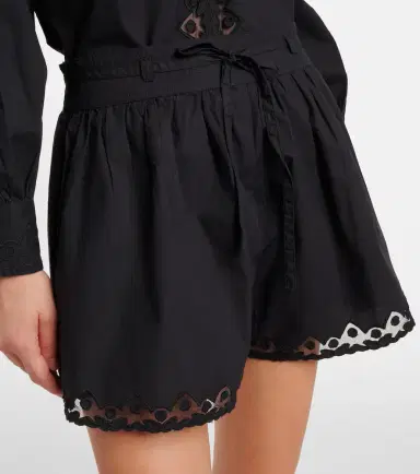 Ulla Johnson Elowen embroidered cotton poplin shorts | Thumbnail 3 Ulla Johnson Elowen embroidered cotton poplin shorts | Thumbnail 3