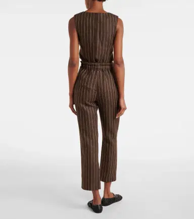 Posse Thea pinstripe high-rise linen pants | Thumbnail 2 Posse Thea pinstripe high-rise linen pants | Thumbnail 2