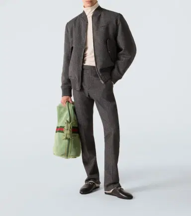 Gucci Herringbone wool bomber jacket | Thumbnail 5 Gucci Herringbone wool bomber jacket | Thumbnail 5