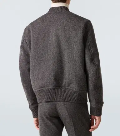 Gucci Herringbone wool bomber jacket | Thumbnail 6 Gucci Herringbone wool bomber jacket | Thumbnail 6