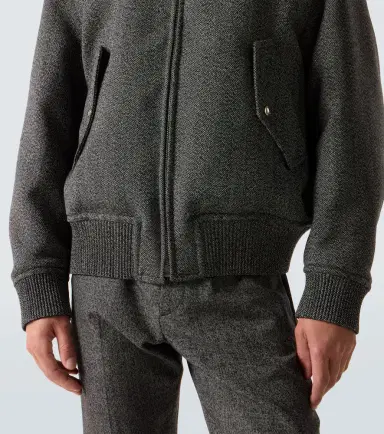 Gucci Herringbone wool bomber jacket | Thumbnail 7 Gucci Herringbone wool bomber jacket | Thumbnail 7
