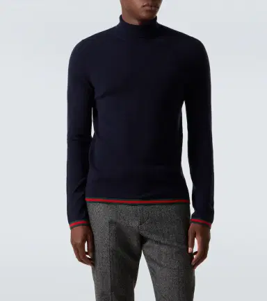 Gucci Webstripe cashmere turtleneck sweater | Thumbnail 3 Gucci Webstripe cashmere turtleneck sweater | Thumbnail 3