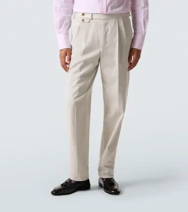 dunhill Cotton and cashmere straight pants | Thumbnail 4 dunhill Cotton and cashmere straight pants | Thumbnail 4