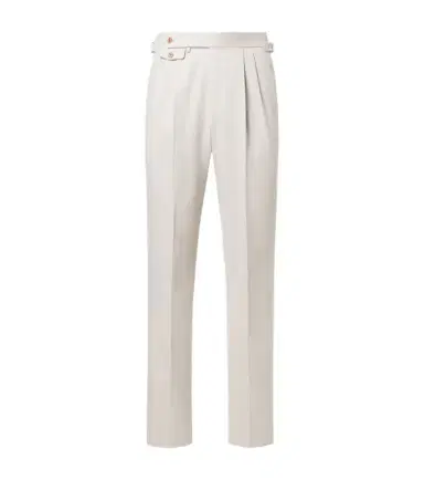 dunhill Cotton and cashmere straight pants | Thumbnail 1 dunhill Cotton and cashmere straight pants | Thumbnail 1