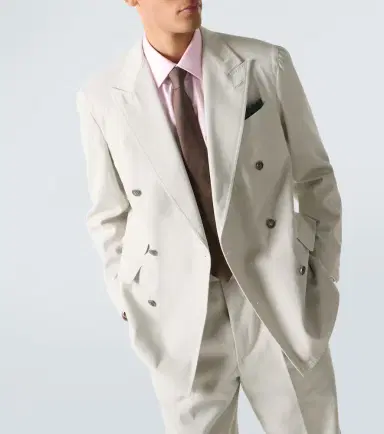 dunhill Double-breasted cotton and cashmere blazer | Thumbnail 5 dunhill Double-breasted cotton and cashmere blazer | Thumbnail 5