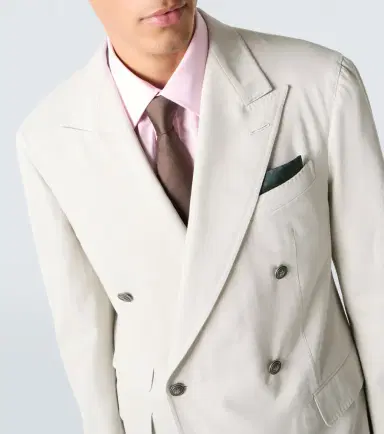dunhill Double-breasted cotton and cashmere blazer | Thumbnail 7 dunhill Double-breasted cotton and cashmere blazer | Thumbnail 7