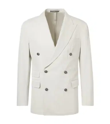dunhill Double-breasted cotton and cashmere blazer | Thumbnail 1 dunhill Double-breasted cotton and cashmere blazer | Thumbnail 1