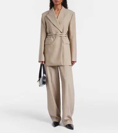 Sportmax Tubinga belted virgin wool blazer | Thumbnail 3 Sportmax Tubinga belted virgin wool blazer | Thumbnail 3