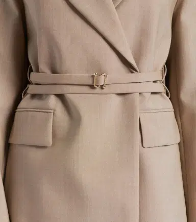 Sportmax Tubinga belted virgin wool blazer | Thumbnail 4 Sportmax Tubinga belted virgin wool blazer | Thumbnail 4