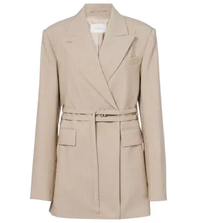 Sportmax Tubinga belted virgin wool blazer | Thumbnail 1 Sportmax Tubinga belted virgin wool blazer | Thumbnail 1