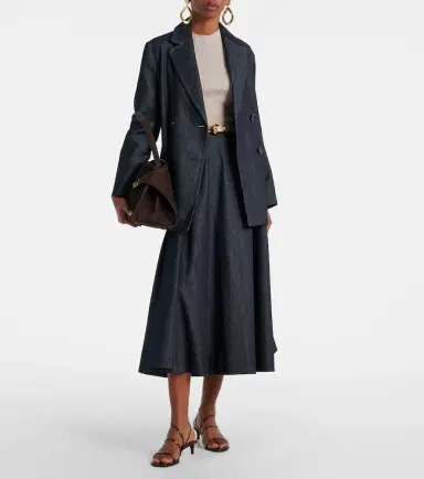 'S Max Mara Cecile denim midi skirt | Thumbnail 2 'S Max Mara Cecile denim midi skirt | Thumbnail 2