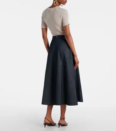 'S Max Mara Cecile denim midi skirt | Thumbnail 3 'S Max Mara Cecile denim midi skirt | Thumbnail 3