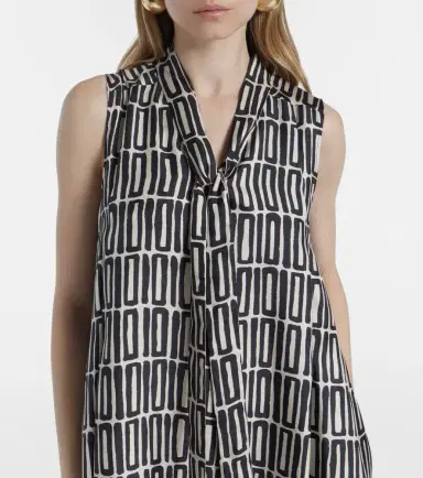 'S Max Mara Jackie silk twill midi dress | Thumbnail 3 'S Max Mara Jackie silk twill midi dress | Thumbnail 3