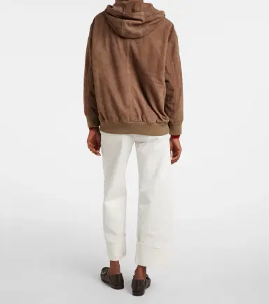 'S Max Mara 'S Max Mara Suede zip-up hoodie | Thumbnail 2 'S Max Mara 'S Max Mara Suede zip-up hoodie | Thumbnail 2