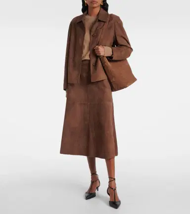 'S Max Mara Suede midi skirt | Thumbnail 2 'S Max Mara Suede midi skirt | Thumbnail 2