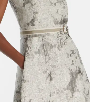 'S Max Mara Cotton-blend jacquard midi dress | Thumbnail 2 'S Max Mara Cotton-blend jacquard midi dress | Thumbnail 2