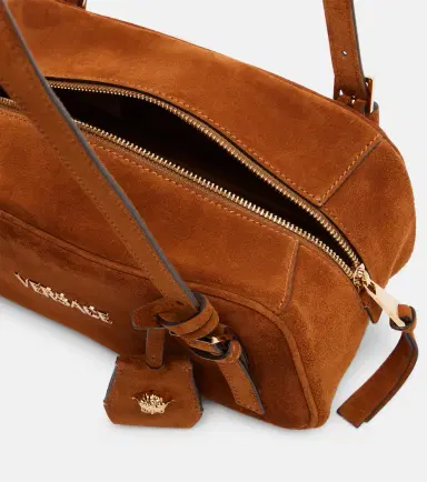 Versace Tag suede shoulder bag | Thumbnail 3 Versace Tag suede shoulder bag | Thumbnail 3