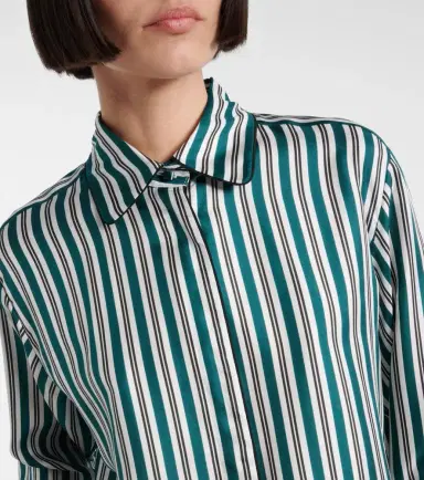 Max Mara Brama striped silk shirt | Thumbnail 4 Max Mara Brama striped silk shirt | Thumbnail 4