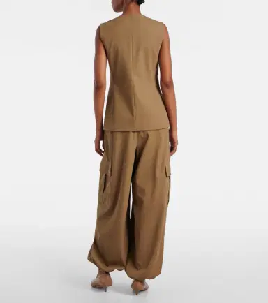 Max Mara Cotton twill vest | Thumbnail 4 Max Mara Cotton twill vest | Thumbnail 4