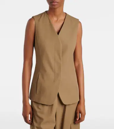 Max Mara Cotton twill vest | Thumbnail 6 Max Mara Cotton twill vest | Thumbnail 6