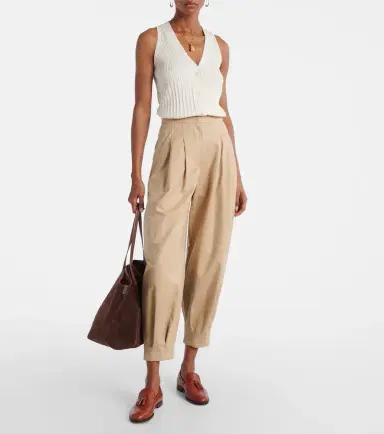 Max Mara Bimba ribbed-knit cotton-blend vest | Thumbnail 2 Max Mara Bimba ribbed-knit cotton-blend vest | Thumbnail 2