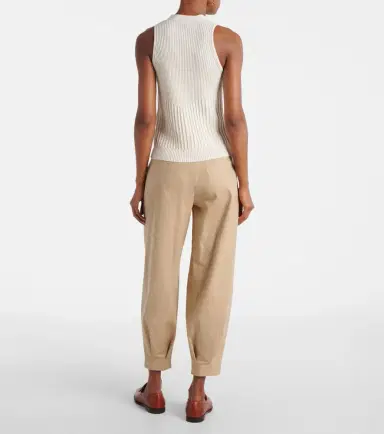Max Mara Bimba ribbed-knit cotton-blend vest | Thumbnail 4 Max Mara Bimba ribbed-knit cotton-blend vest | Thumbnail 4