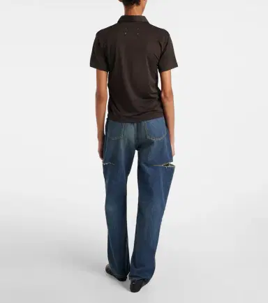 Maison Margiela Distressed barrel-leg jeans | Thumbnail 6 Maison Margiela Distressed barrel-leg jeans | Thumbnail 6