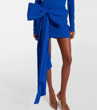 David Koma Bow-detail jersey minidress | Thumbnail 3 David Koma Bow-detail jersey minidress | Thumbnail 3