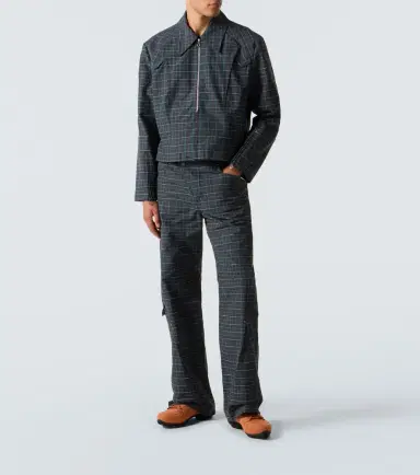 Kiko Kostadinov Kraner checked cotton-blend jacket | Thumbnail 5 Kiko Kostadinov Kraner checked cotton-blend jacket | Thumbnail 5