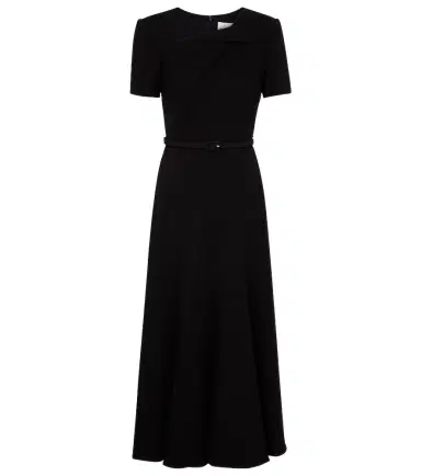 Roland Mouret Belted crêpe midi dress | Thumbnail 1 Roland Mouret Belted crêpe midi dress | Thumbnail 1