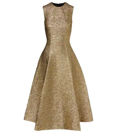 Emilia Wickstead Mara metallic-effect seersucker midi dress | Thumbnail 1 Emilia Wickstead Mara metallic-effect seersucker midi dress | Thumbnail 1