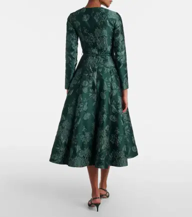 Emilia Wickstead Capucine floral cloqué midi dress | Thumbnail 2 Emilia Wickstead Capucine floral cloqué midi dress | Thumbnail 2