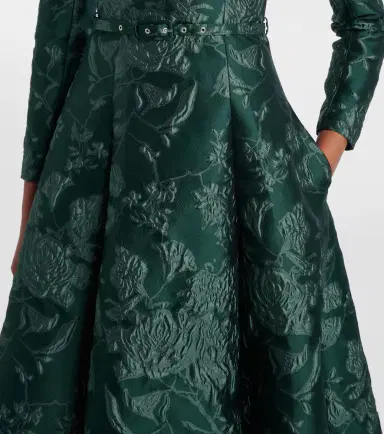 Emilia Wickstead Capucine floral cloqué midi dress | Thumbnail 6 Emilia Wickstead Capucine floral cloqué midi dress | Thumbnail 6