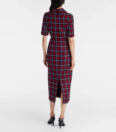 Emilia Wickstead Valletta plaid wool-blend midi dress | Thumbnail 3 Emilia Wickstead Valletta plaid wool-blend midi dress | Thumbnail 3