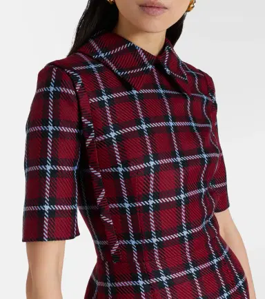 Emilia Wickstead Valletta plaid wool-blend midi dress | Thumbnail 5 Emilia Wickstead Valletta plaid wool-blend midi dress | Thumbnail 5