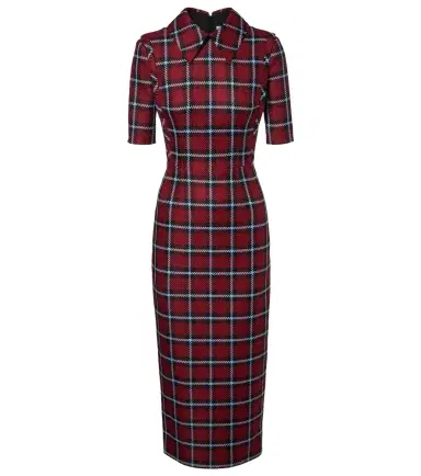 Emilia Wickstead Valletta plaid wool-blend midi dress | Thumbnail 1 Emilia Wickstead Valletta plaid wool-blend midi dress | Thumbnail 1