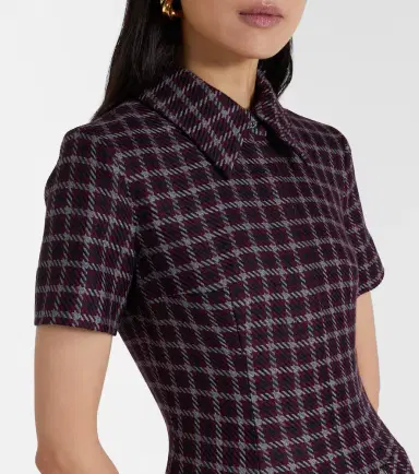 Emilia Wickstead Jody houndstooth wool-blend midi dress | Thumbnail 2 Emilia Wickstead Jody houndstooth wool-blend midi dress | Thumbnail 2